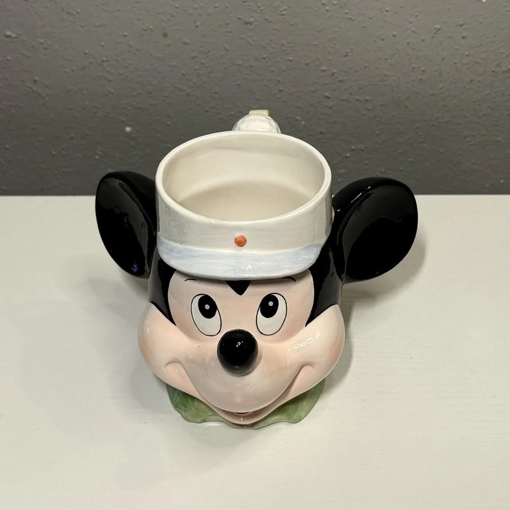 Vintage Applause Disney 3D Mickey Mouse Golfer Ceramic Mug